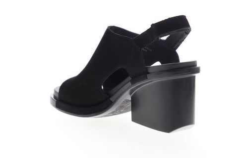 Camper Ivy K200399-001 Womens Black Leather Heels Strap Pumps Shoes