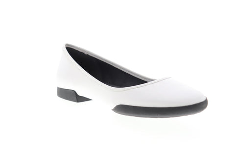 Camper Casi Tiptap K200425-004 Womens White Leather Slip On Casual Flats Shoes