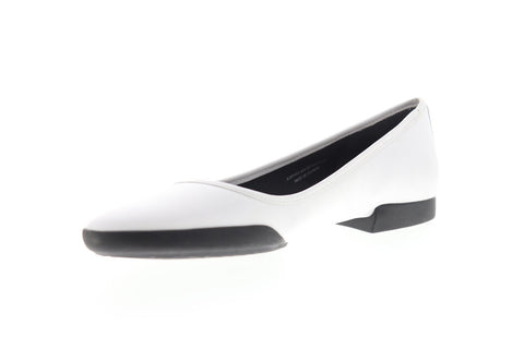 Camper Casi Tiptap K200425-004 Womens White Leather Slip On Casual Flats Shoes