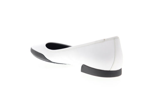 Camper Casi Tiptap K200425-004 Womens White Leather Slip On Casual Flats Shoes