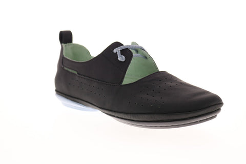 Camper Right Nina K200441-008 Womens Black Leather Slip On Flats Ballet Shoes
