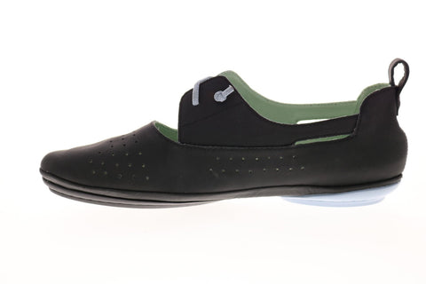 Camper Right Nina K200441-008 Womens Black Leather Slip On Flats Ballet Shoes