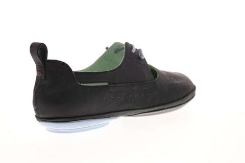 Camper Right Nina K200441-008 Womens Black Leather Slip On Flats Ballet Shoes