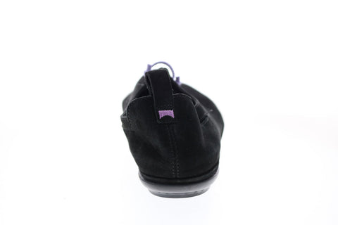 Camper Right Nina K200441-012 Womens Black Suede Slip On Ballet Flats Shoes