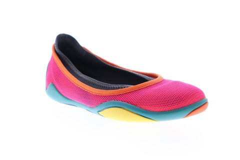 Camper Noshu K200455-001 Womens Pink Mesh Slip On Casual Flats Shoes
