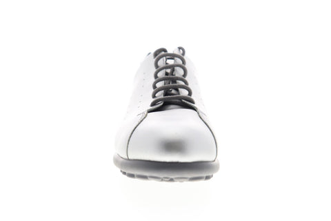 Camper Pelotas XL K200458-002 Womens Silver Patent Leather Low Top Sneakers Shoes