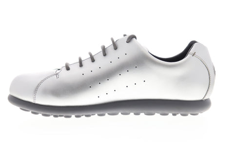 Camper Pelotas XL K200458-002 Womens Silver Patent Leather Low Top Sneakers Shoes