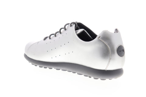 Camper Pelotas XL K200458-002 Womens Silver Patent Leather Low Top Sneakers Shoes