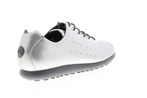 Camper Pelotas XL K200458-002 Womens Silver Patent Leather Low Top Sneakers Shoes