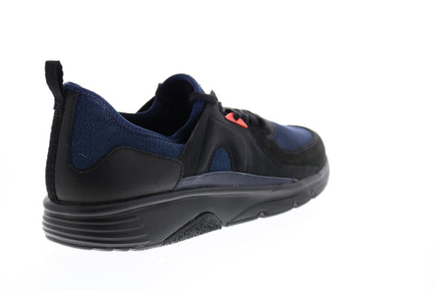 Camper Drift K200459-010 Womens Black Blue Leather Canvas Euro Sneakers Shoes