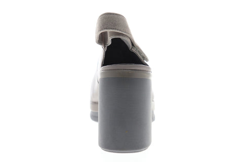 Camper Alice K200466-002 Womens Gray Leather Heels Strap Pumps Shoes