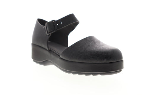 Camper Dessa K200474-001 Womens Black Leather Strap Casual Slippers Shoes