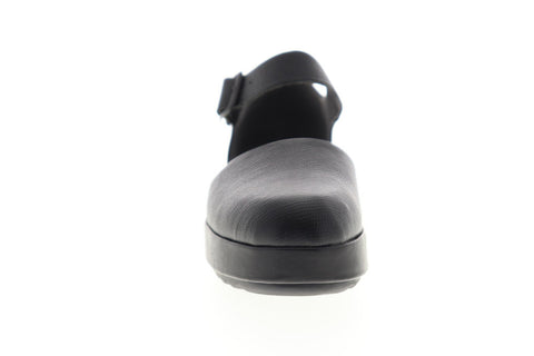 Camper Dessa K200474-001 Womens Black Leather Strap Casual Slippers Shoes