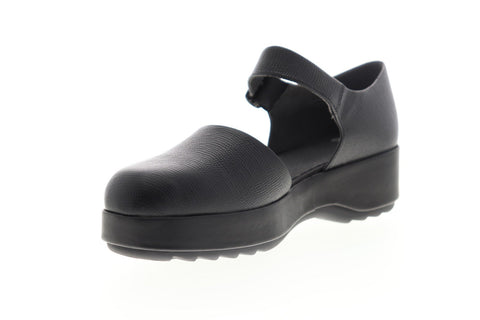 Camper Dessa K200474-001 Womens Black Leather Strap Casual Slippers Shoes