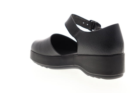 Camper Dessa K200474-001 Womens Black Leather Strap Casual Slippers Shoes