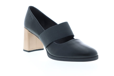 Camper Kara K200477-004 Womens Gray Leather Heels Strap Pumps Shoes