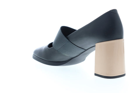 Camper Kara K200477-004 Womens Gray Leather Heels Strap Pumps Shoes