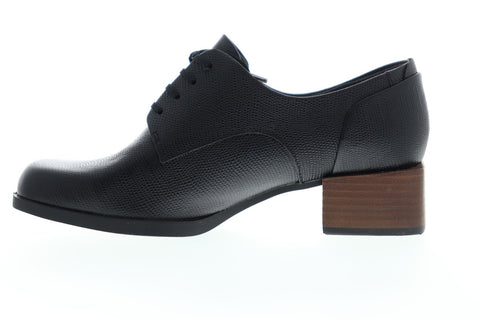Camper Kobo K200480-001 Womens Black Leather Casual Lace Up Oxfords Shoes