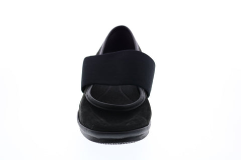Camper Alright K200485-011 Womens Black Suede Slip On Pumps Heels Shoes