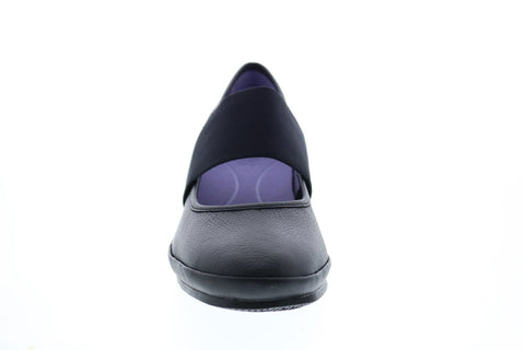 Camper Alright K200485-022 Womens Black Leather Slip On Pumps Heels Shoes