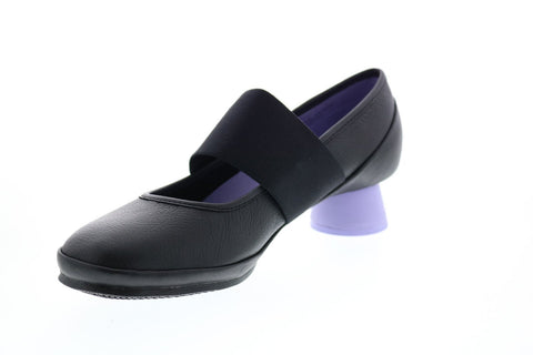 Camper Alright K200485-022 Womens Black Leather Slip On Pumps Heels Shoes