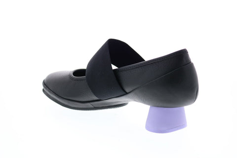 Camper Alright K200485-022 Womens Black Leather Slip On Pumps Heels Shoes
