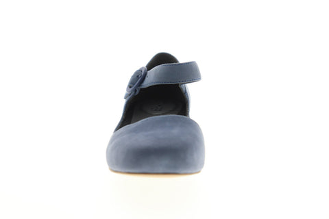 Camper Serena K200491-003 Womens Blue Nubuck Strap Flip-Flops Sandals Shoes