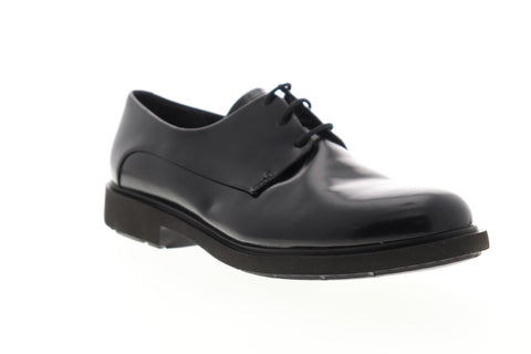 Camper Neuman K200510-001 Womens Black Leather Casual Lace Up Oxfords Shoes