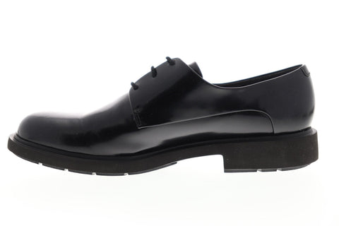 Camper Neuman K200510-001 Womens Black Leather Casual Lace Up Oxfords Shoes