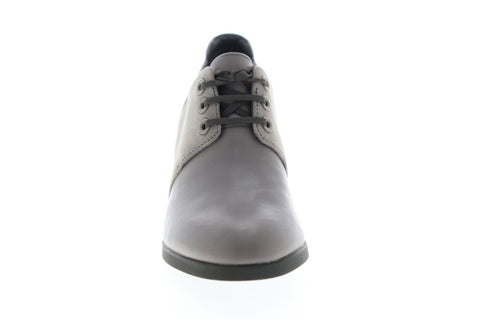 Camper Kara K200522-002 Womens Gray Nubuck Heels Lace Up Pumps Shoes