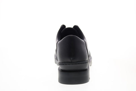 Camper Brutus K200551-001 Womens Black Leather Lace Up Oxford Flats Shoes