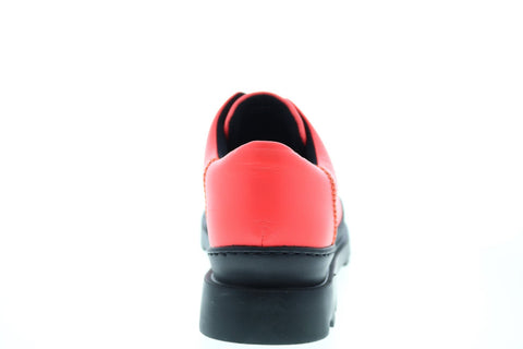 Camper Brutus K200551-008 Womens Pink Leather Lace Up Oxford Flats Shoes