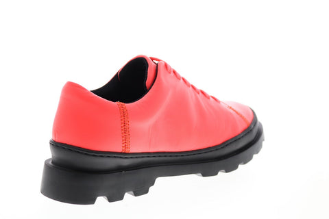 Camper Brutus K200551-008 Womens Pink Leather Lace Up Oxford Flats Shoes