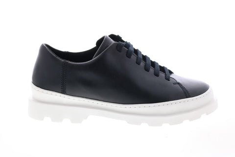 Camper Brutus K200551-021 Womens Black Leather Lace Up Oxford Flats Shoes