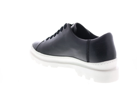 Camper Brutus K200551-021 Womens Black Leather Lace Up Oxford Flats Shoes