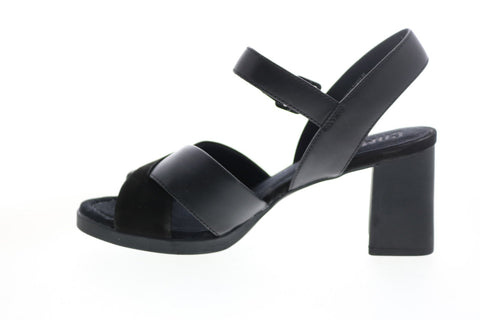 Camper Kara Sandal K200558-004 Womens Black Leather Strap Heels Shoes