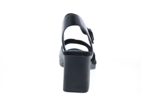 Camper Kara Sandal K200558-004 Womens Black Leather Strap Heels Shoes