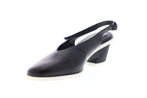 Camper Brooke K200561-001 Womens Black Leather Strap Pumps Heels Shoes