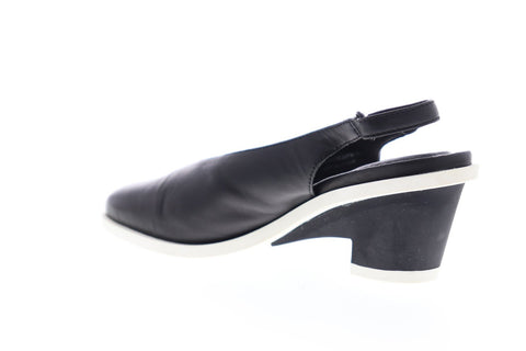 Camper Brooke K200561-001 Womens Black Leather Strap Pumps Heels Shoes