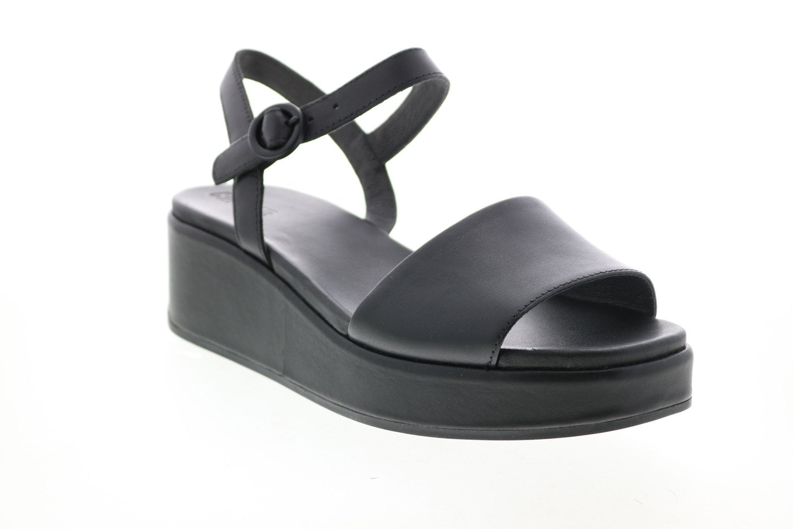 Strap Camper Misia Camper Unisex-Adult 2-Strap Sandal Wedge Black