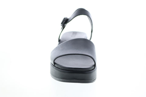 Camper Misia K200564-001 Womens Black Leather Strap Slingback Sandals Shoes