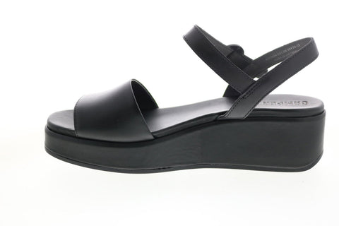 Camper Misia K200564-001 Womens Black Leather Strap Slingback Sandals Shoes