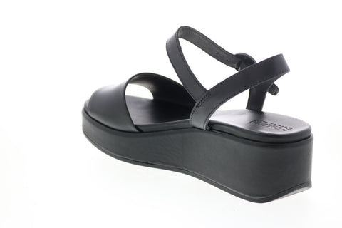 Camper Misia K200564-001 Womens Black Leather Strap Slingback Sandals Shoes