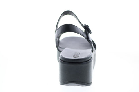 Camper Misia K200564-001 Womens Black Leather Strap Slingback Sandals Shoes