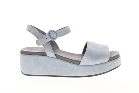 Camper Misia K200564-007 Womens Blue Suede Strap Slingback Sandals Shoes
