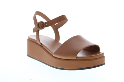Camper Misia K200564-009 Womens Brown Leather Strap Slingback Sandals Shoes