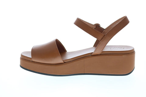 Camper Misia K200564-009 Womens Brown Leather Strap Slingback Sandals Shoes