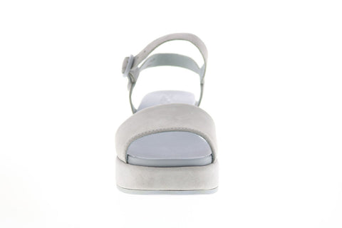 Camper Misia K200564-018 Womens Gray Nubuck Strap Slingback Sandals Shoes