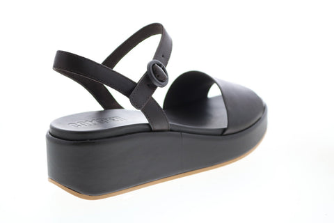 Camper Misia K200564-021 Womens Brown Leather Strap Slingback Sandals Shoes