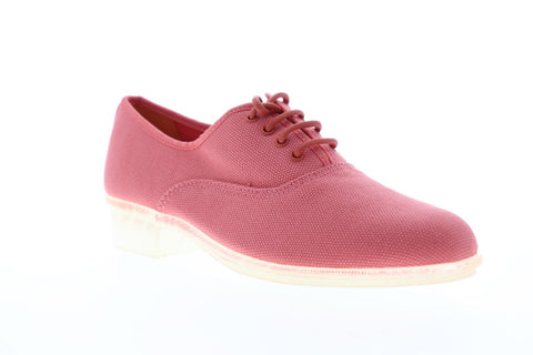Camper Casi Jazz K200565-007 Womens Pink Canvas Casual Lace Up Oxfords Shoes